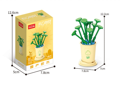 Zusammengesetzter Bausteine-Bouquet aus Mikropartikeln m3330978