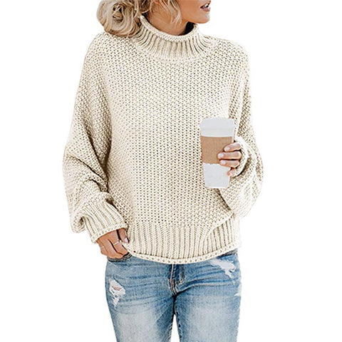 Thick thread turtleneck pullover New knitted sweater for autumn and winter M300633