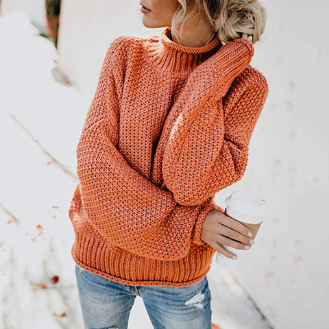 Thick thread turtleneck pullover New knitted sweater for autumn and winter M300633