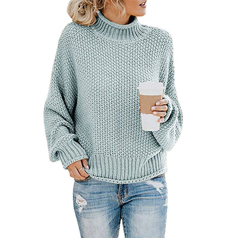 Thick thread turtleneck pullover New knitted sweater for autumn and winter M300633