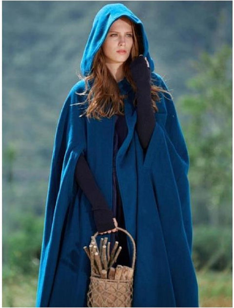 Five-color hooded shawl extended halloween cape cosplay coat m300533