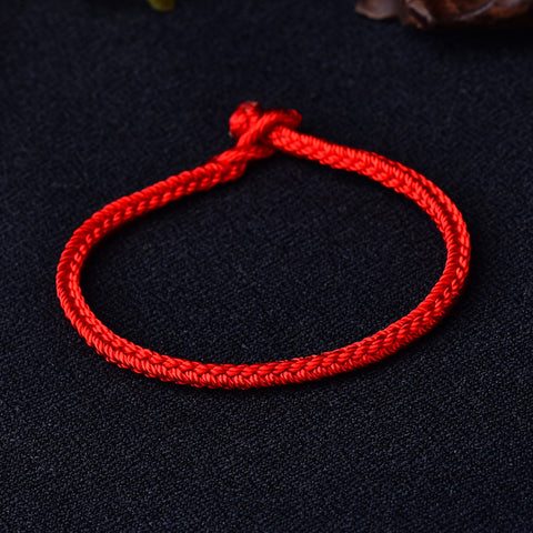 Natal year red rope bracelet, hand-woven four-sided eight-strand red rope ethnic style hand rope m3331242