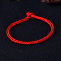 Natal year red rope bracelet, hand-woven four-sided eight-strand red rope ethnic style hand rope m3331242