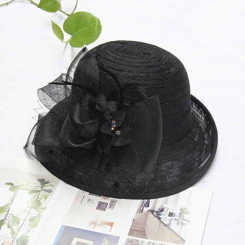 Flower lace top hat m3331114