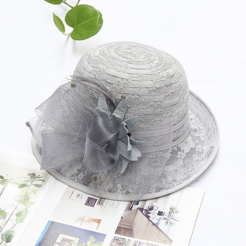 Flower lace top hat m3331114