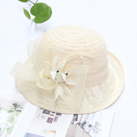 Flower lace top hat m3331114