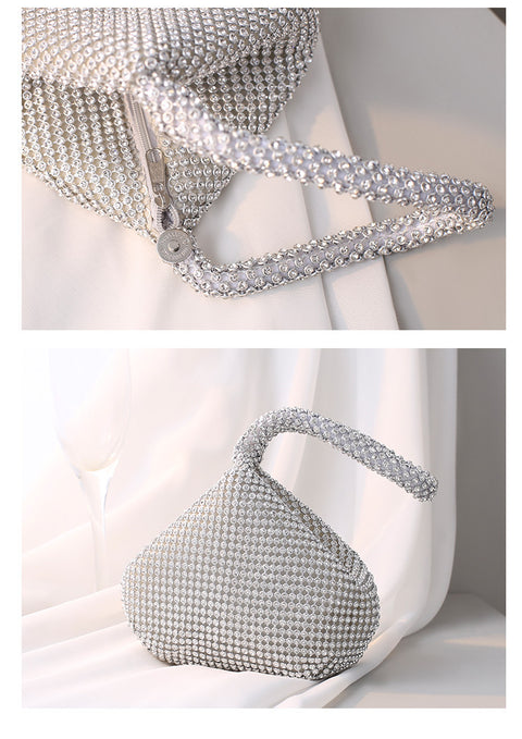 Banquet bag, handmade rhinestone, evening dress bag, hand-held banquet bag  m3331047