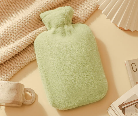 Imitation rabbit hair hot water bottle with hot water handbag for lasting warmth PVC hand warmers m3330672