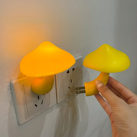 Creative mushroom plug-in LED bedside nightlight m3331177