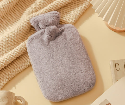 Imitation rabbit hair hot water bottle with hot water handbag for lasting warmth PVC hand warmers m3330672