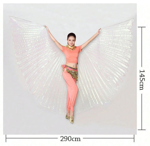 Golden and Silver Wings 360 degree Split Dance Dress m33311027