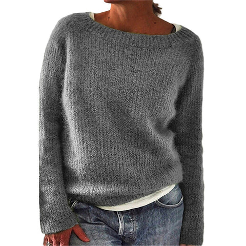 Solid color basic sweater knitted sweater m300507