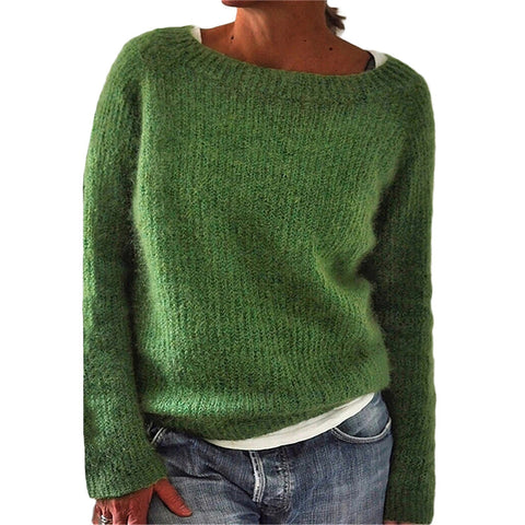 Solid color basic sweater knitted sweater m300507