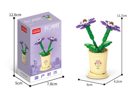 Blocs de construction assemblés bouquet de microparticules m3330978