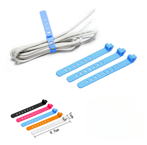 Universal Strap Data Cable Ties Coils, Earphone Cables, Silicone Cable Ties M3330625