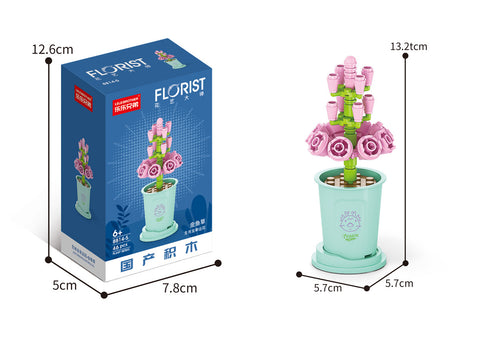 Blocs de construction assemblés bouquet de microparticules m3330978