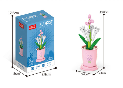 Blocs de construction assemblés bouquet de microparticules m3330978