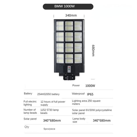 Solar integrated street light m3330935