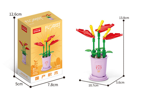 Blocs de construction assemblés bouquet de microparticules m3330978