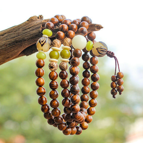 Authentic Hainan Huanghuali wood bracelet 108 pieces, wooden bracelet m3331232