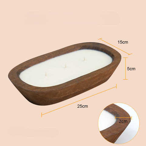 Log tray fragrance candle indoor m3331223