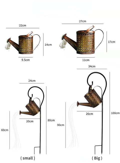 Solar Garden Kettle Light Outdoor Landscape Light Iron Light M3331149