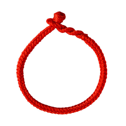 Dragon knot natal year red rope bracelet, wearing gold running beads hand-woven multicolored rope jewelry m3331243