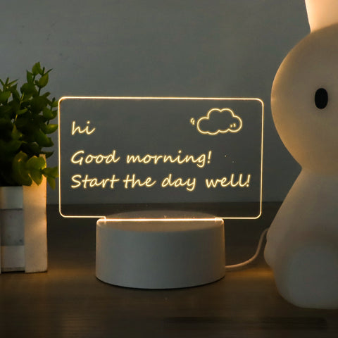 Illuminated message board creative USB plug-in bedside lamp m3330905