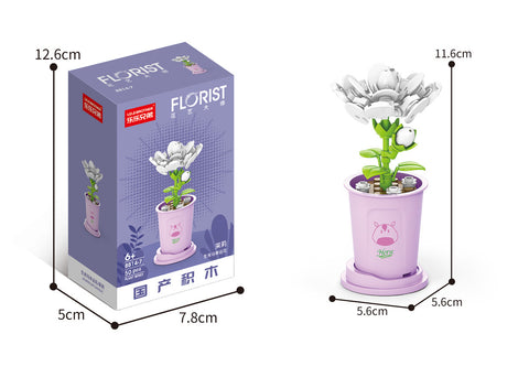 Assembled building blocks bouquet micro-particles m3330978