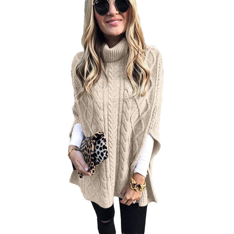 Turtleneck solid color street hipster sweater loose fashion sweater women m300498