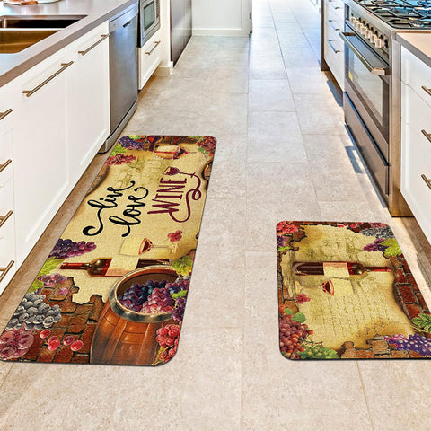 Kitchen water and oil absorption strip floor mat, entrance door mat m33311024