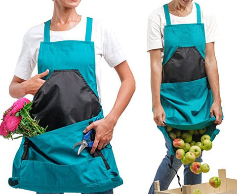 Garden Picking Apron Multi-Purpose Backpack Apron Vegetable Garden Foraging Bag m1915010363