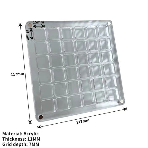 Acrylic magnetic shell storage box m3331018