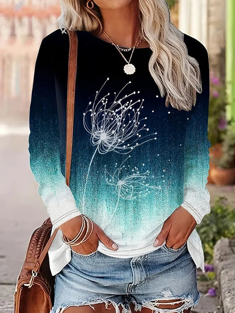 Long Sleeve Crew Neck Sweater 3D Printing m300754