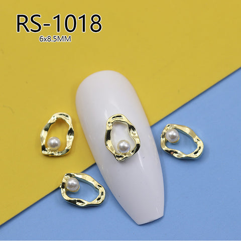 Vintage Baroque court style nail art jewelry hollow nail sticker ins wind zircon model m3331220