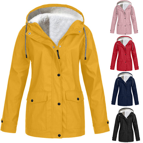 Autumn and winter fleece jacket outdoor hiking suit hooded jacket jacket m300473