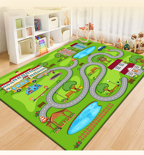 Piste pour enfants, tapis de chevet de chambre à coucher, tapis de salon m3331025 