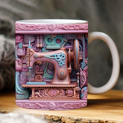 Keramiktasse, 3D-Design, Raumgestaltung, kreative Mehrzweck-Tasse, Ornamente m3330991 