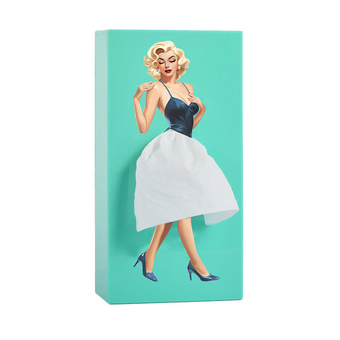 Cartoon anime girl tissue box flying skirt tissue box pod skirt girl face pumping carton cute desktop decorative ornament m5010683