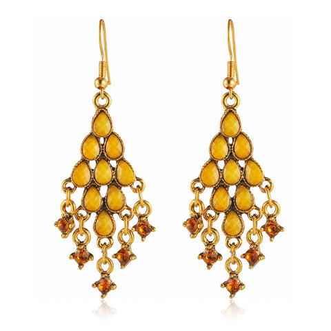 Accessory peacock tassel fanned earrings m3331112