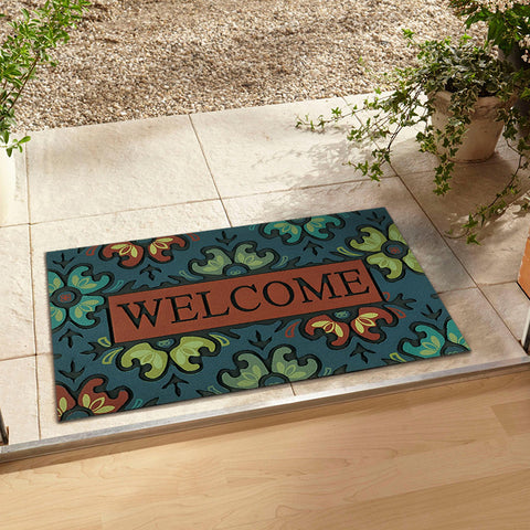 Welcome Floor Mat American Flower Series Entrance Door Mat Bathroom Floor Mat M3330601