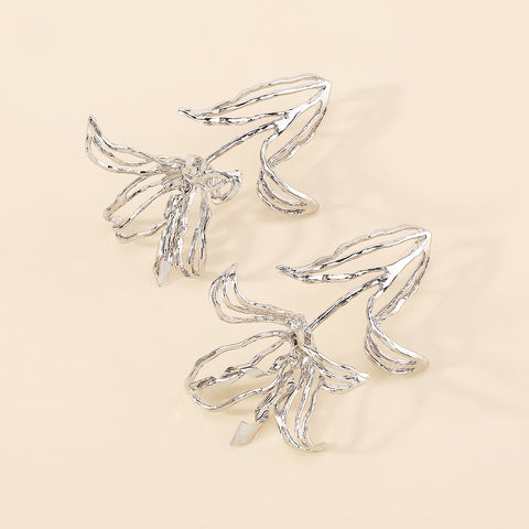 Zhang Light Luxury Hollow Tulip Geometric Earrings M5010565