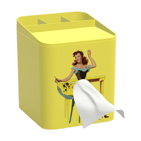 Cartoon anime girl tissue box flying skirt tissue box pod skirt girl face pumping carton cute desktop decorative ornament m5010683