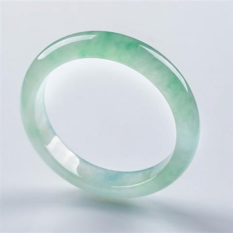 Myanmar bracelet women's girl natural product fine bracelet small ice floating green light green jade bracelet green m3331244