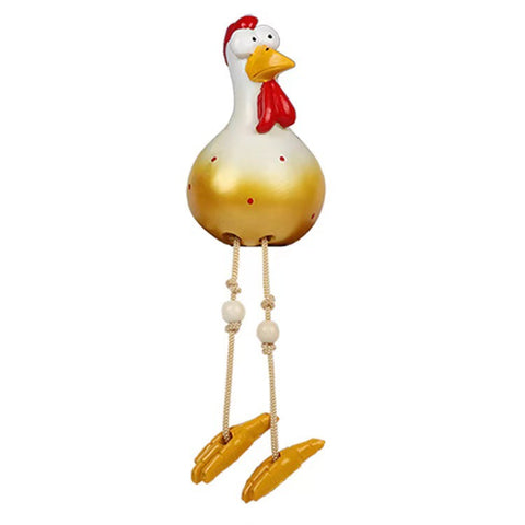 Long-legged chicken spring breath fence resin ornaments m3330987