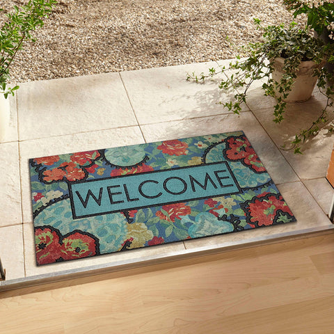 Tapis de sol de bienvenue série fleur américaine, paillasson d'entrée, de salle de bain, M3330601