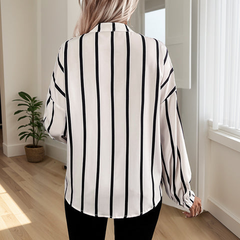 Striped printed shirt m300816