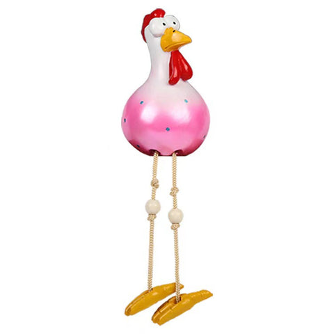 Long-legged chicken spring breath fence resin ornaments m3330987