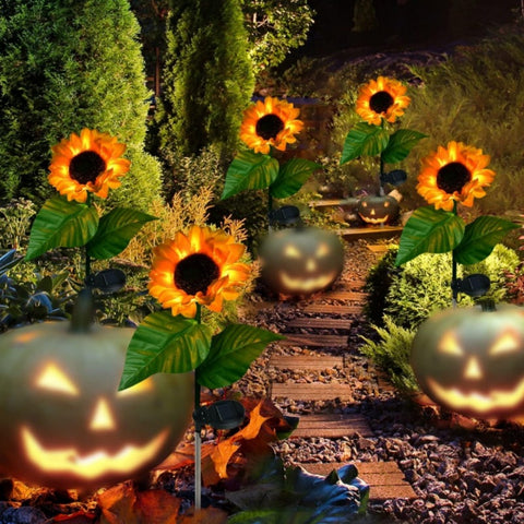 LED solar sunflower lamp string sunflower m3331168