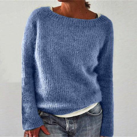 Solid color basic sweater knitted sweater m300507